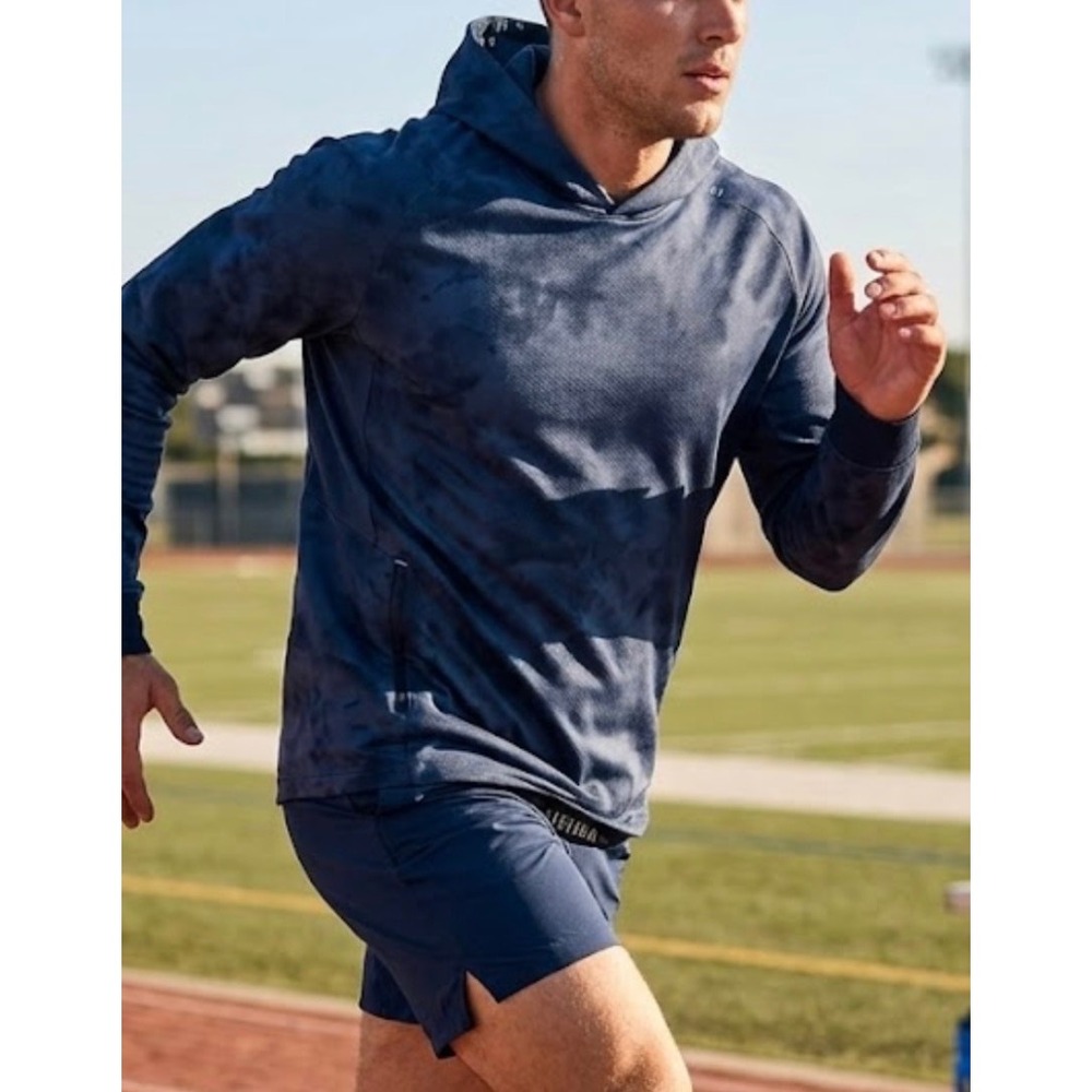 Lululemon‎ Mens Better Everyday Hoodie Blue Tie Dye Pullover Large L Activewear